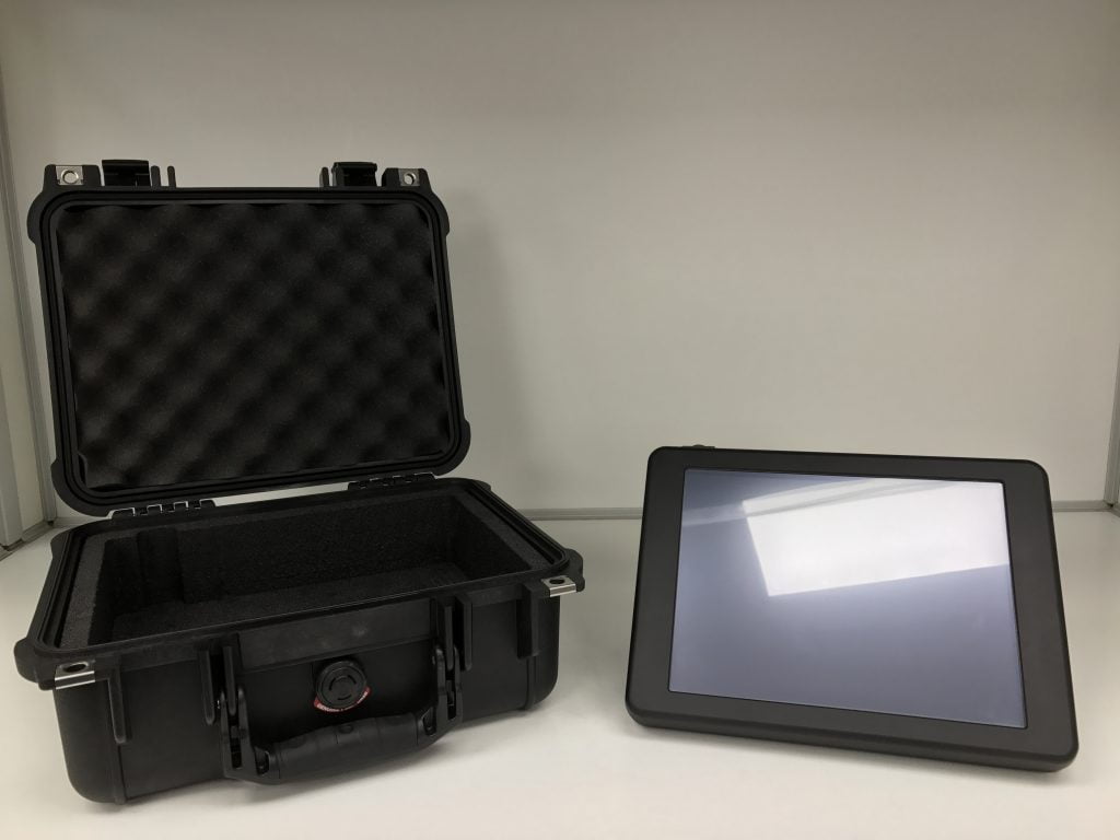 Military Vehicle Mounted 10.4 inch Portrait Mode Touch Screen Monitor